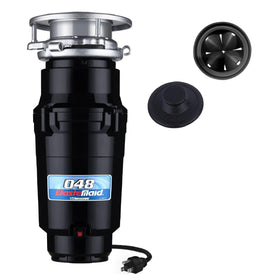 Waste Maid 1/3 HP compact-disposal powers through scraps with strong initial torque.