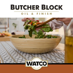 Watco clear-satin-tone preserves grain with transparent protection.