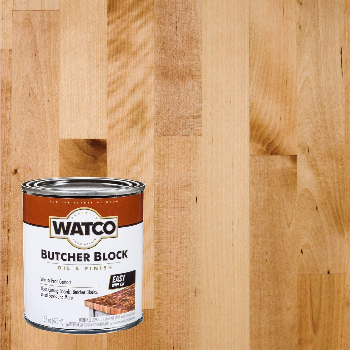 Watco cloth-application shows smooth, streak-free coating on cutting boards.