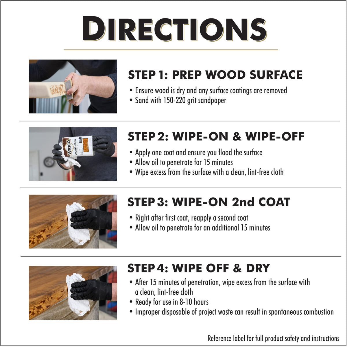 Suitable for bare wood or stripped and sanded surfaces.