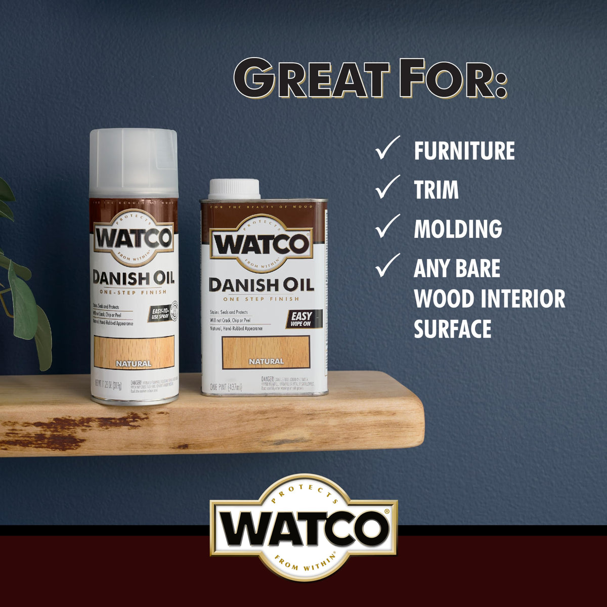 The oil penetrates deeply into wood pores for durable protection.
