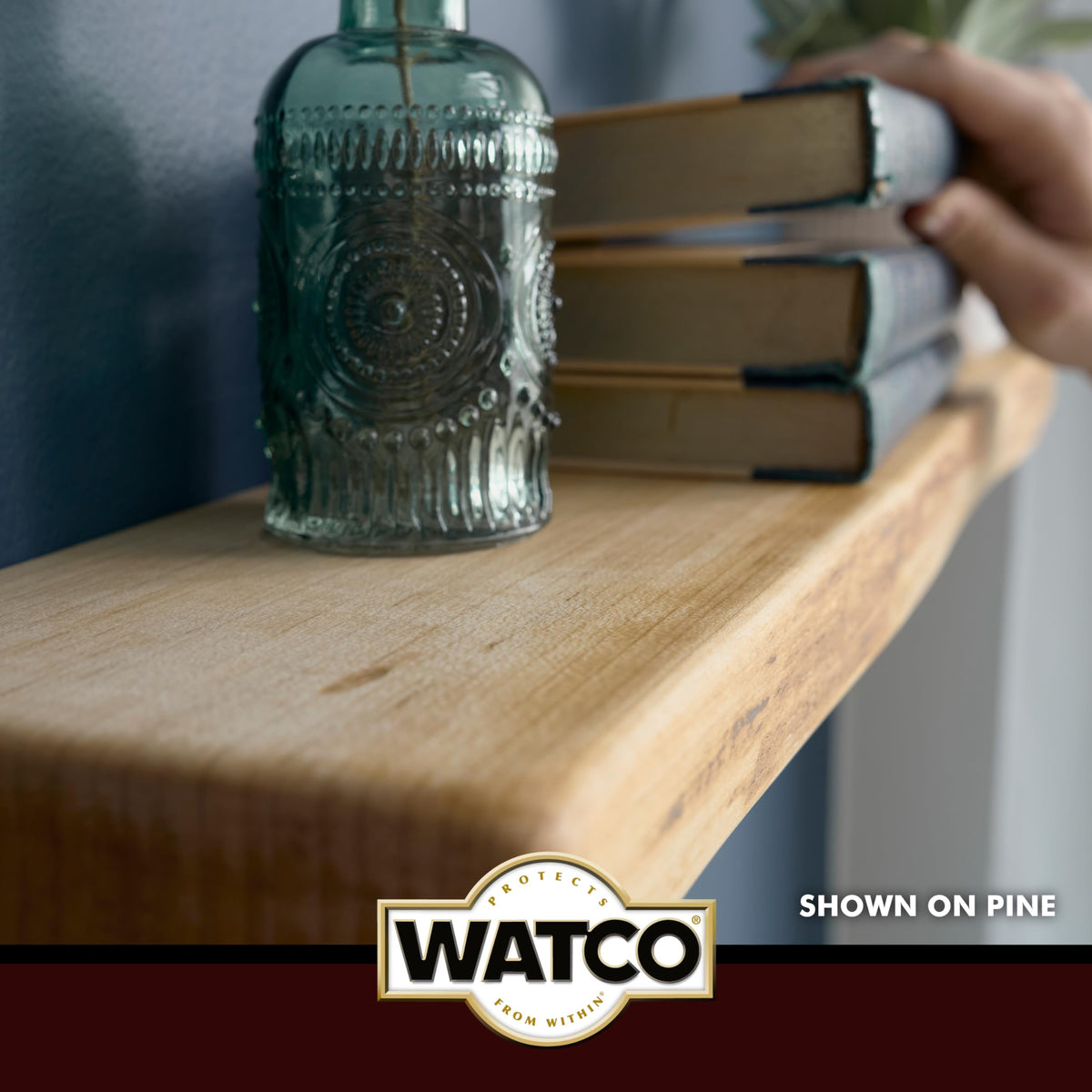 A protective layer helps resist spills and chipping on wood surfaces.