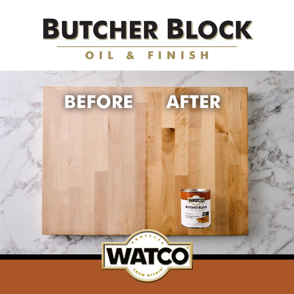 Watco salad-bowl-finish keeps serving ware looking new.