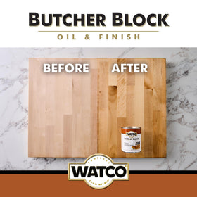 Watco salad-bowl-finish keeps serving ware looking new.