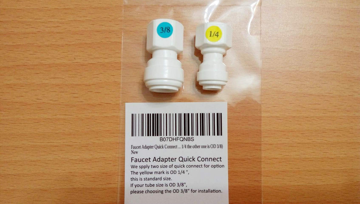 Water Filter Tec packaging contents for easy faucet setup.