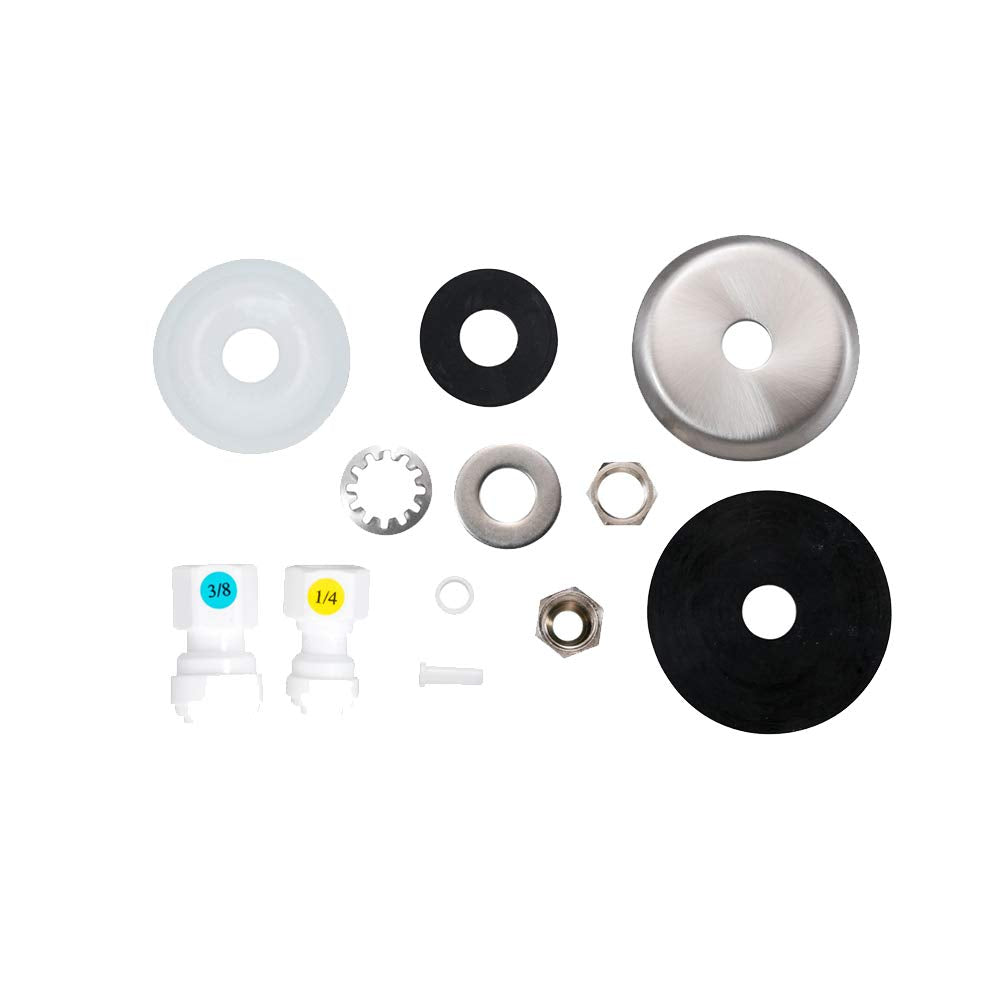 Water Filter Tec quick-connect fittings simplify RO installation.