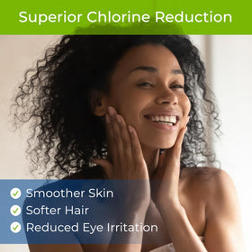 WaterChef RCSF-7 cartridge close-up highlighting filtration media for chlorine reduction