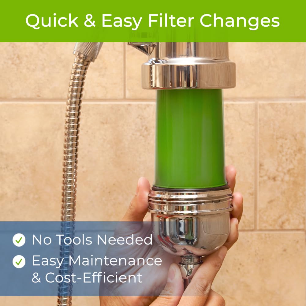 WaterChef RCSF-7 ThermGuard technology close-up illustrating advanced chlorine reduction