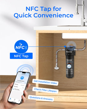 Waterdrop 10UA fast flow rate delivers purified water.