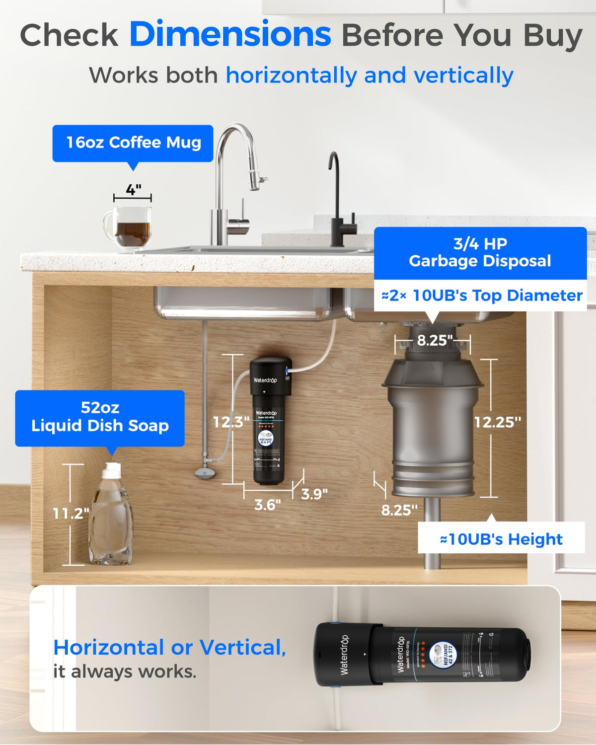 Waterdrop 10UB-B lowers lead levels at the tap