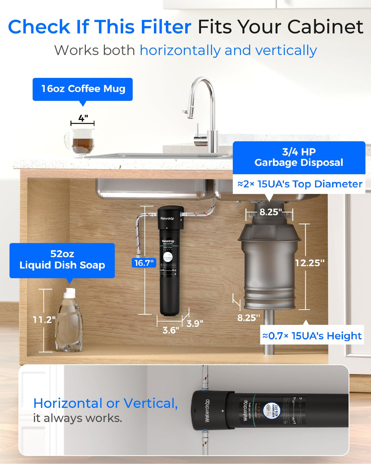 Waterdrop 15UA PFAS, PFOA, and lead reduction in action