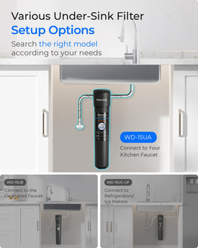 Waterdrop 15UA improves taste and odor for fresher water