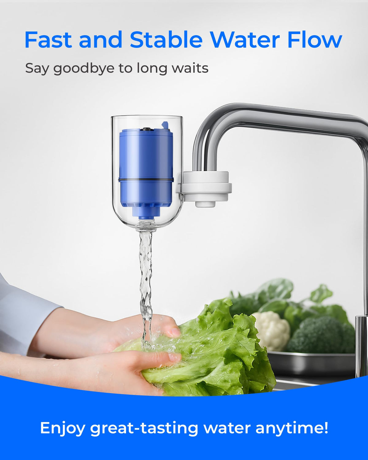 Waterdrop filter rated up to 1800 gallons of use