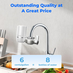 Waterdrop 3-pack filters available for longer maintenance-free filtration.