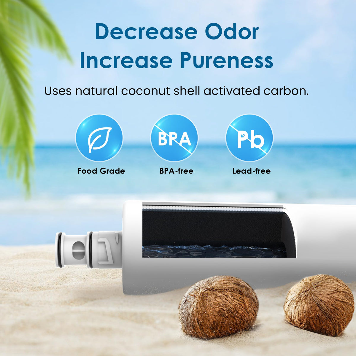 Waterdrop 3US-MAX-F01 BPA-free and lead-free construction