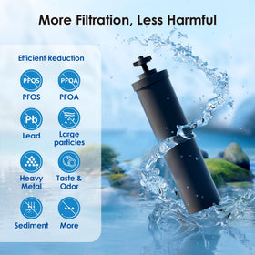 Waterdrop filter offers up to 6000 gallons per pair for extended use.