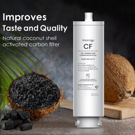 Waterdrop A1-CF carbon rod filtration stage reducing impurities.