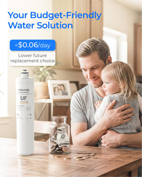 Waterdrop activated carbon coconut-shell media for natural filtration.