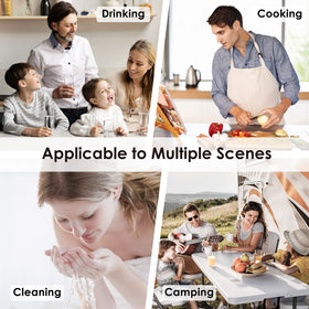 Waterdrop activated carbon improves taste and reduces odors in tap water.