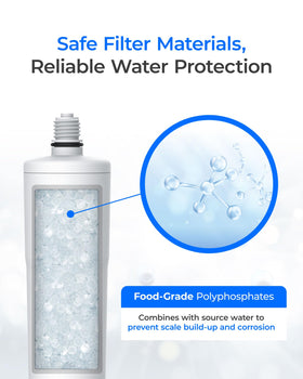 Waterdrop AP431 BPA-free housing ensuring safe water use and durability.