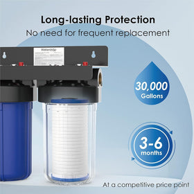 Waterdrop AP810 protects plumbing and appliances by reducing sediment buildup.