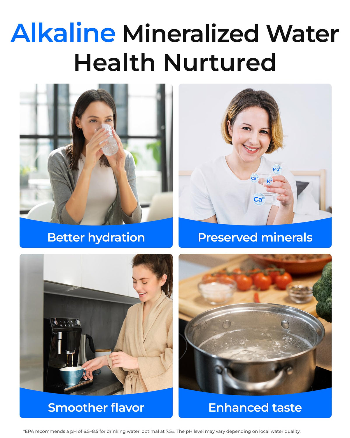 Waterdrop brand box on packaging reinforces trusted filtration