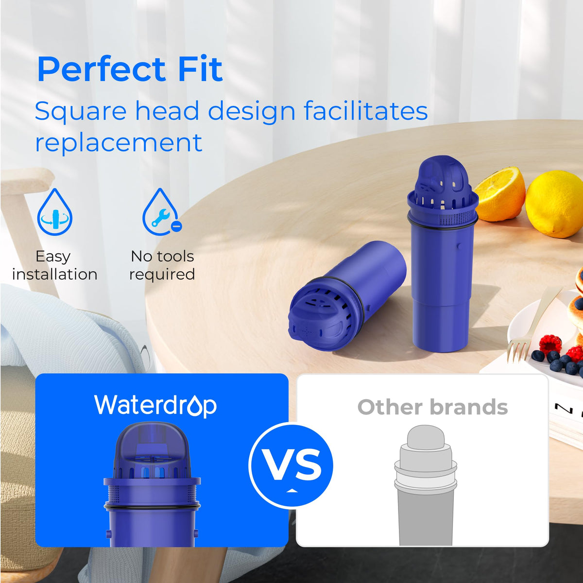 Waterdrop C10 filter using food-grade materials for reliable hydration