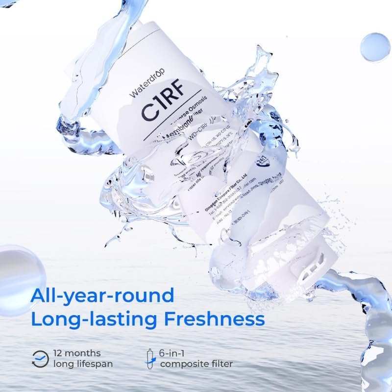 Waterdrop C1RF housing safety and lead-free construction for safe hydration