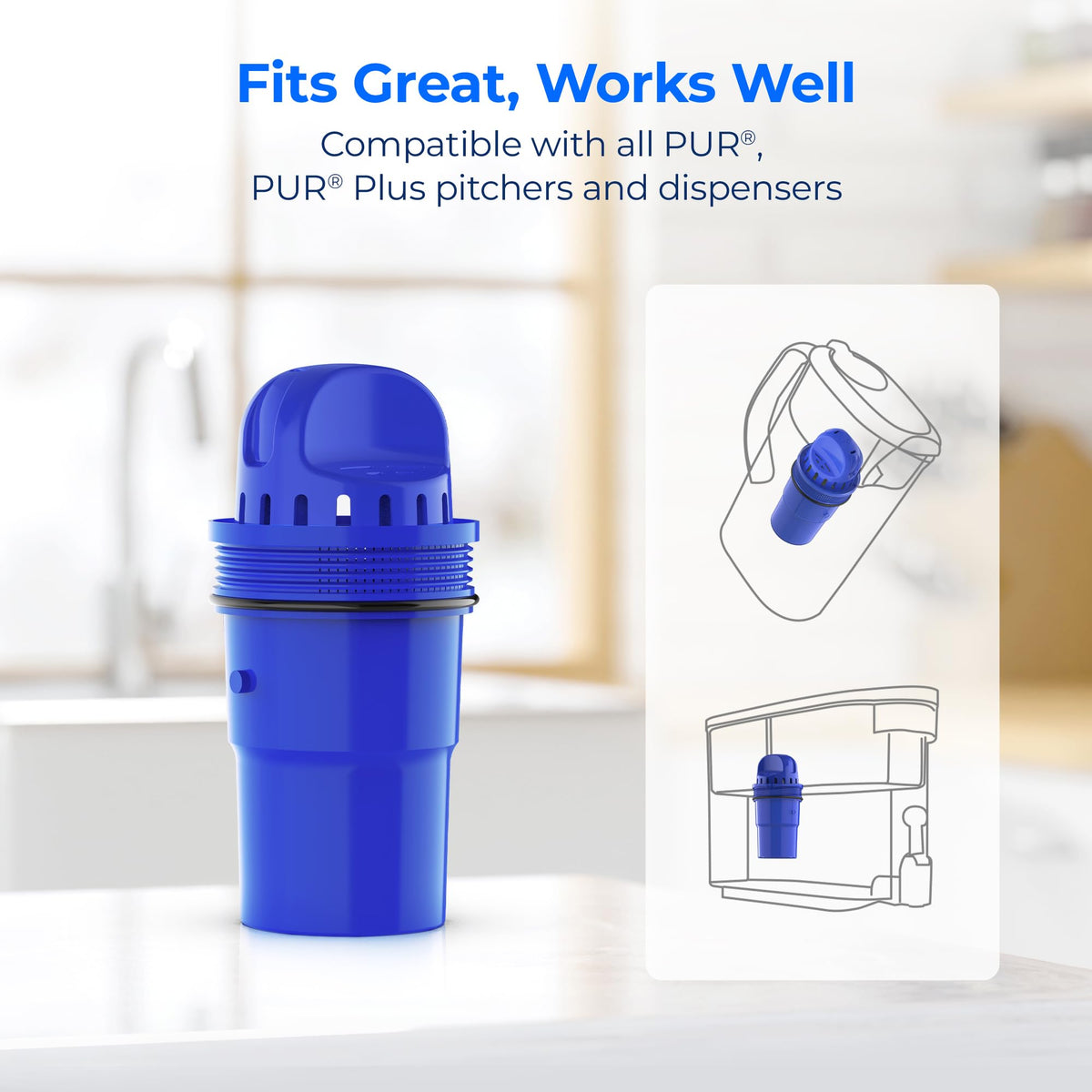 Waterdrop CF10A-S coconut shell carbon media for cleaner water.