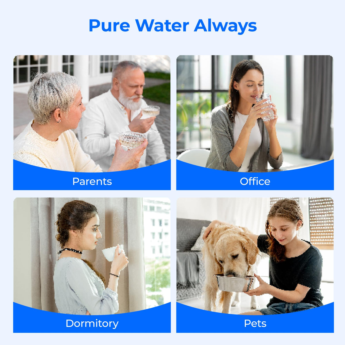 Waterdrop CF10A-S fits PUR PLUS pitchers for easy filtering.