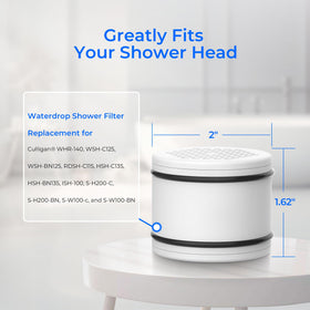 Waterdrop WHR-140 compatible with Culligan heads for quick, tool-free installation.