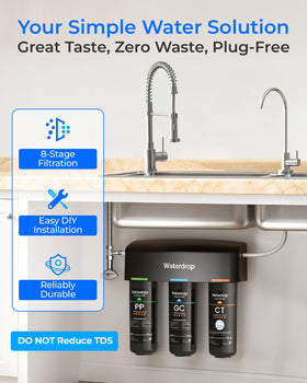 Waterdrop dedicated stainless faucet for separate purified water