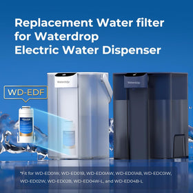 Waterdrop EDF filter uses 0.5 µm carbon block for precise filtration