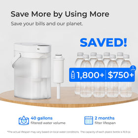 Waterdrop EWFS 3-pack displayed for convenient replacement