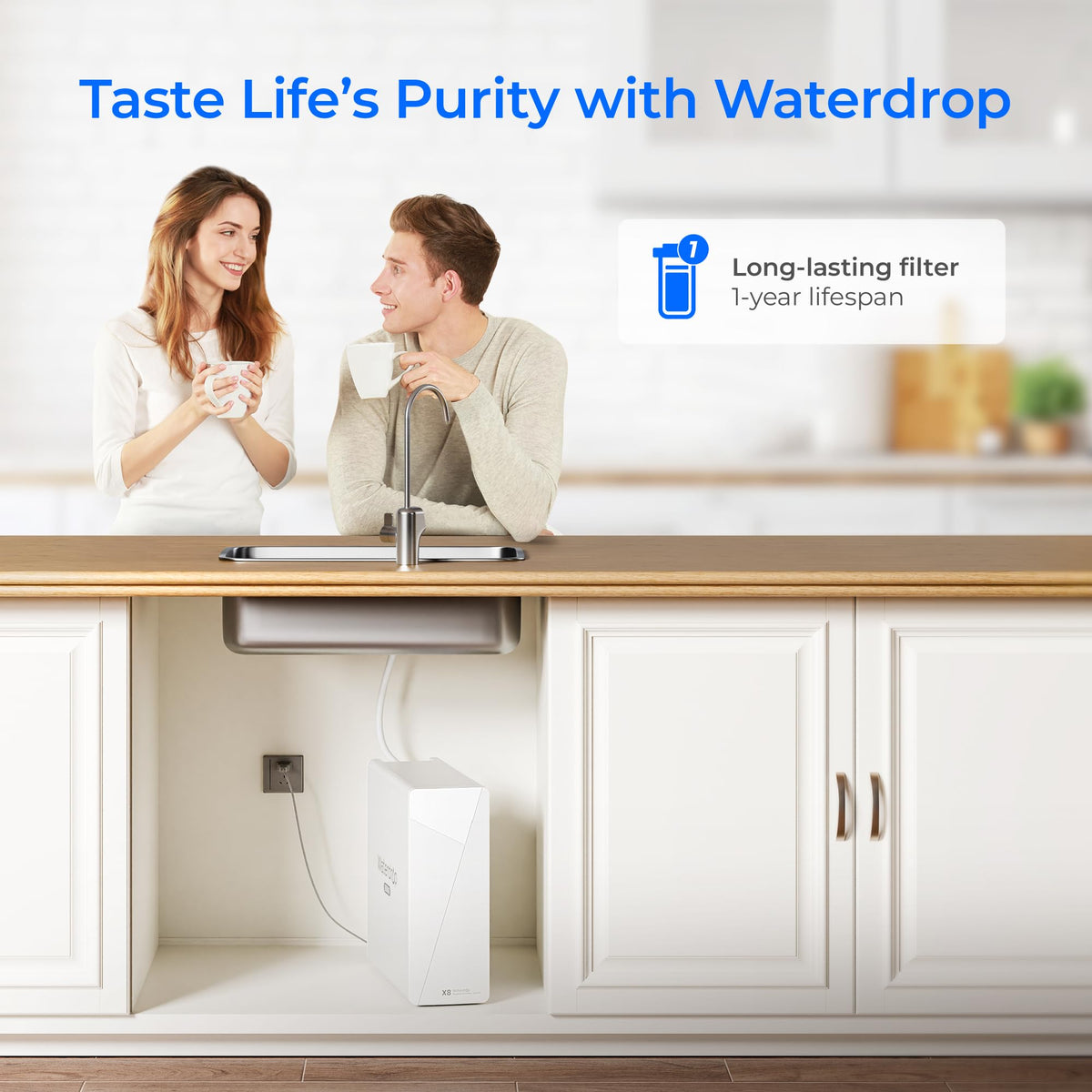 Waterdrop F1G no minerals added option for pure-tasting water