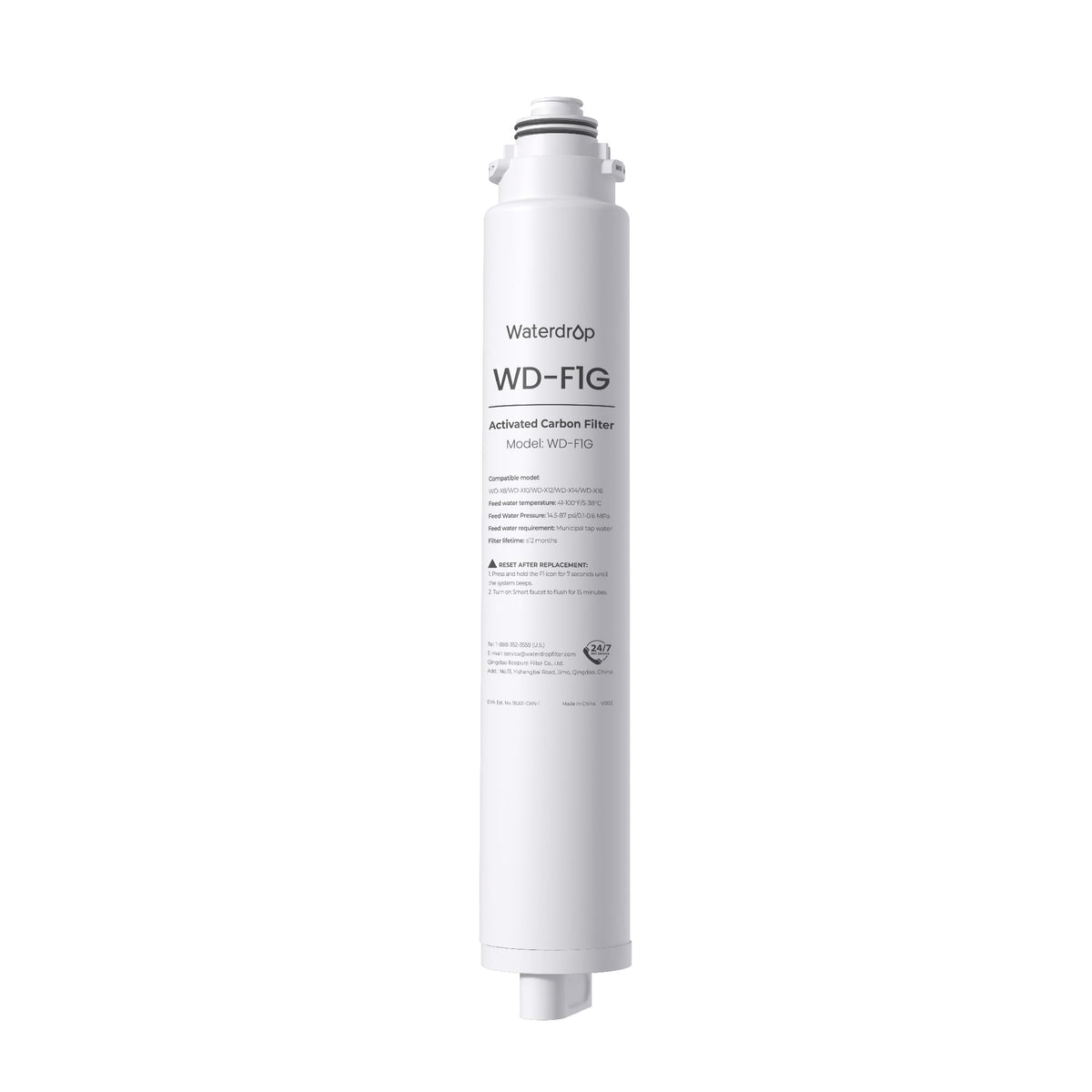 Waterdrop F1G filter demonstrates quick installation for home use