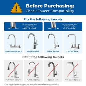 FC-06 compatible with standard kitchen faucets