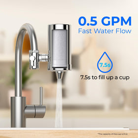 Waterdrop 360-degree swivel spout enables flexible kitchen use