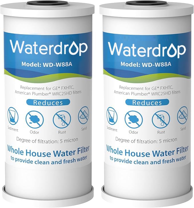 Waterdrop FXHTC packaging shows a ready-to-install whole-house kit for clean water