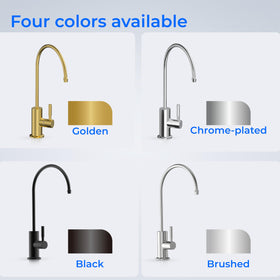 Waterdrop G2FCT-BLK installation step showing secure mounting with PPE piping.