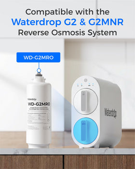 Waterdrop G2MRO tool-free installation twist demonstrates quick replacement