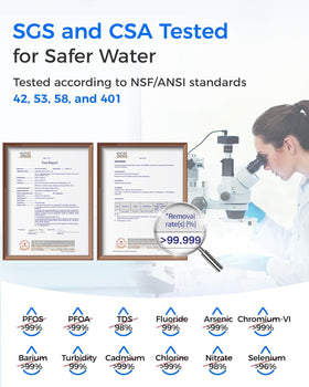 Waterdrop G2P6MRO activated carbon block made from coconut shellsEnhances taste