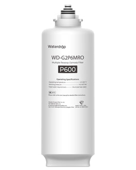 Waterdrop G2P6MRO filter packaging highlighting long 24-month life