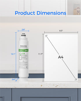 Waterdrop G3-N3CB packaging highlighting 12-month lifespan