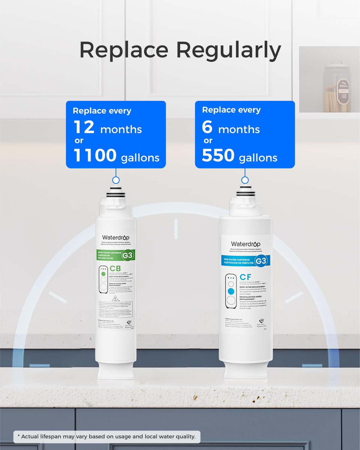 Waterdrop G3-P600 compatibility supports reliable filtration upgrades for fresher water.