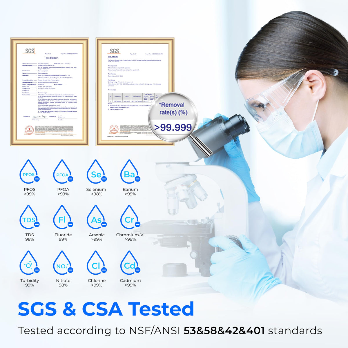 Waterdrop G3-W system installation visual guide.