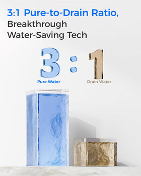 Waterdrop G3P800-RO filter 800 GPD label signaling high daily capacity.