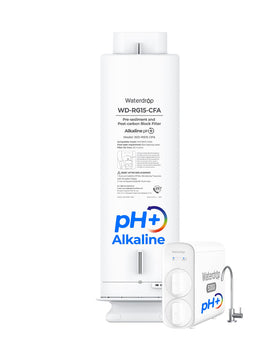 Waterdrop G5P500A-CF filter packaging shows compatibility and six-month lifespan for reference