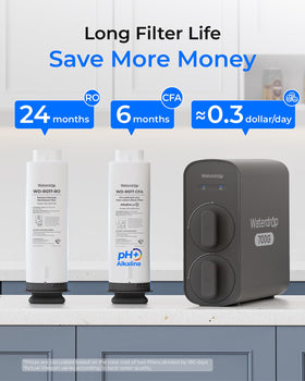 Waterdrop G5P700A enables quick, purified water in a busy kitchen setting.