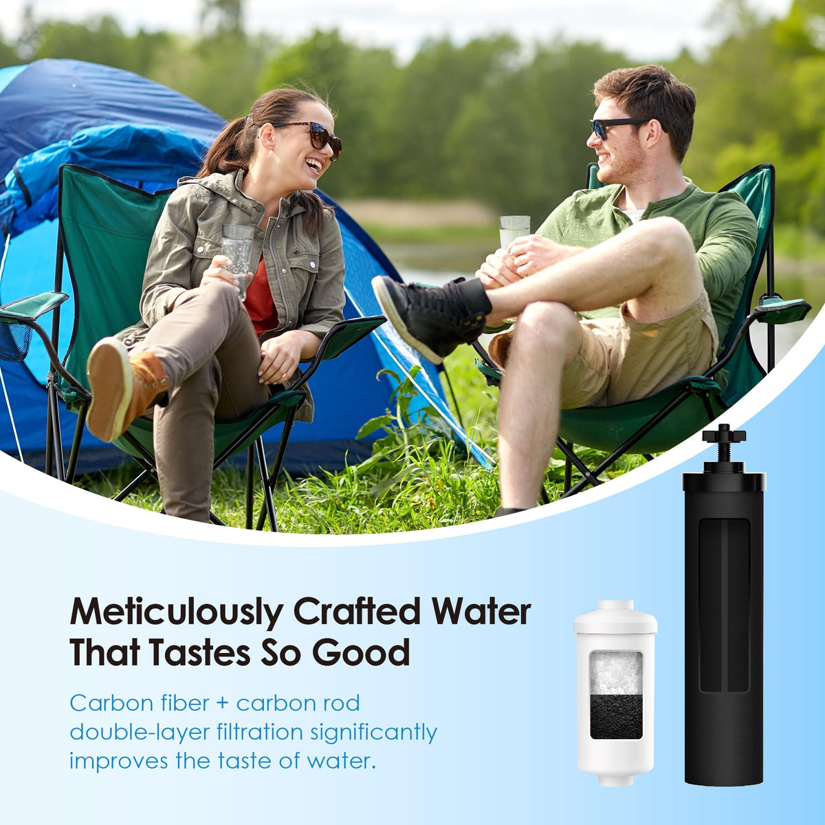 Waterdrop gravity combo-pack replacement for Berkey and Waterdrop systems.
